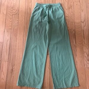 Princess Polly Green Wide-Leg Pants w/Tie Size 6